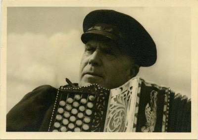 Accordeonist Alfons Auwenrogge, Waarschoot, 1960-1980