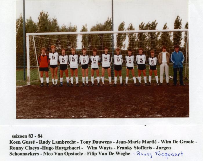 Harop knapen, Knesselare, 1983-1984