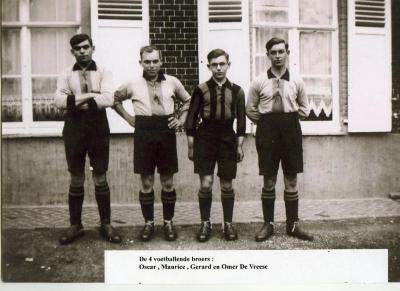Voetbalfamilie De Vreese, 1945