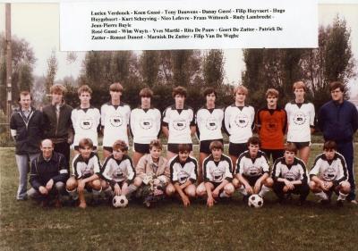 Juniors van Harop, Knesselare, 1985