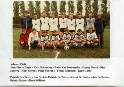 Harop juniors, Knesselare, 1983-1984