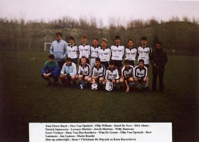 Juniors van Harop op toernooi Bütgenbach, circa 1985