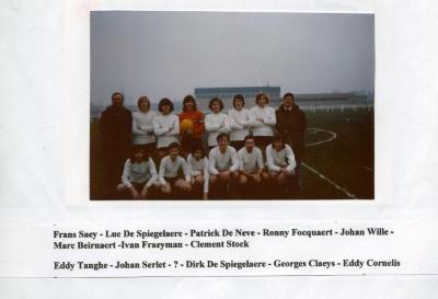 Harop juniors, Zomergem, 1972