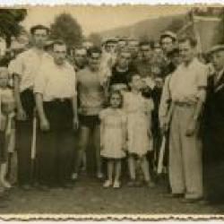 Na de koers op Kalvekermis, Wachtebeke, 1948