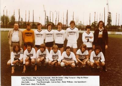 Juniorenploeg Harop, Knesselare, 1975