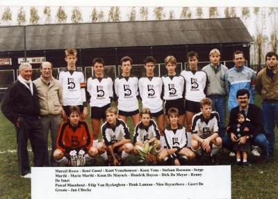 Scholieren van Harop, Knesselare, 1986