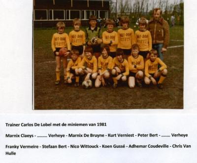 Jeugdploeg van SV, 1981