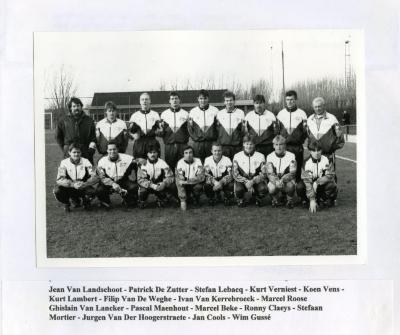 Eerste ploeg VK Knesselare, 1992