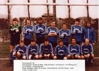 Eerste ploeg van SV Knesselare, 1981-1982