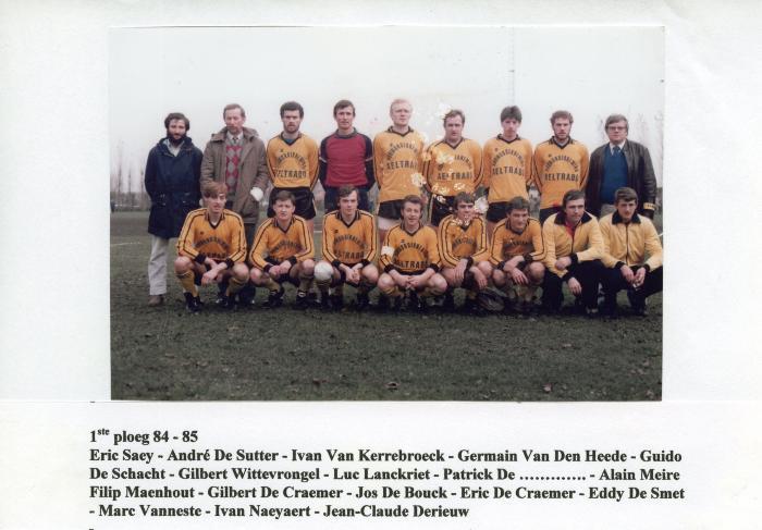Eerste ploeg van SV Knesselare, 1984-1985