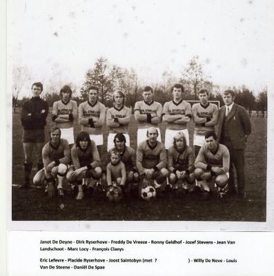 Eerste ploeg van SV Knesselare, 1972