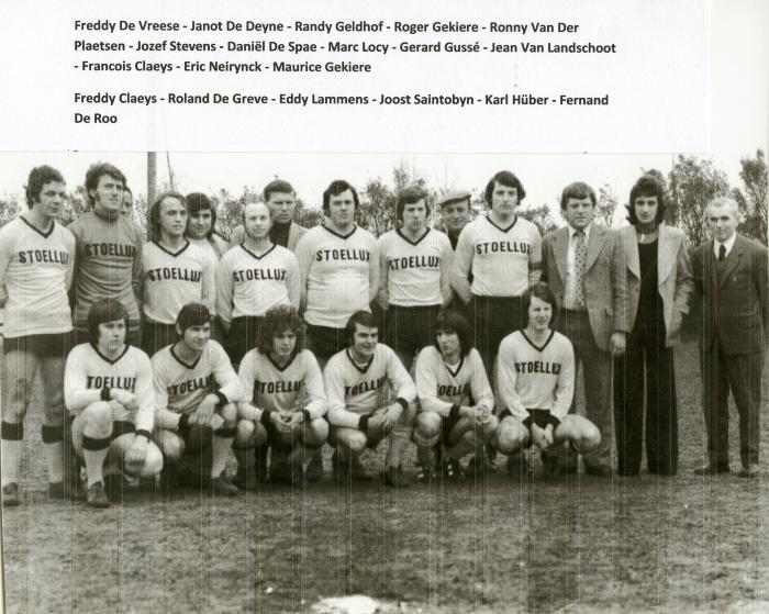 Eerste ploeg van SV Knesselare, 1975