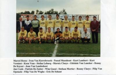 Eerste ploeg VK Knesselare, 1992