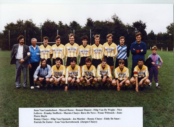 Eerste ploeg VK Knesselare seniors, 1988