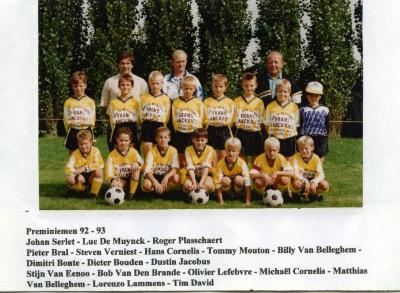 VK Knesselare preminiemen, 1992-93