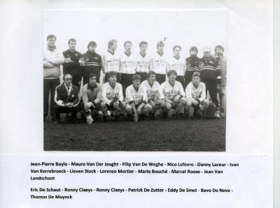 Eerste ploeg VK Knesselare, 1990