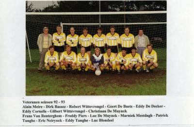 De veteranen van VK Knesselare, 1992-93