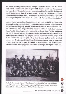 100 jaar voetbal in Knesselare