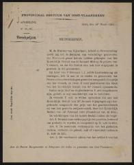 Tekstaffiche WOI Kommandantur Ertvelde