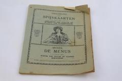 Verzameling spijskaarten