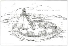 Ideaal beeld van een castrale motte