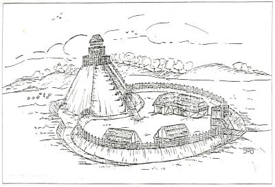 Ideaal beeld van een castrale motte