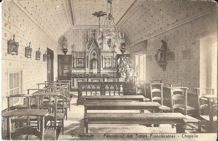 Kapel eertijds op de verdieping