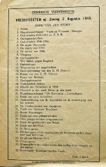 WO2: Programma van de Vredesstoet