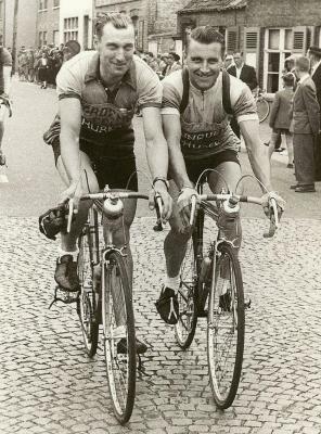 Roger De Corte (1923-2010) en Firmin Bral (1929-2009) in Eeklo in 1953