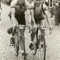 Roger De Corte (1923-2010) en Firmin Bral (1929-2009) in Eeklo in 1953