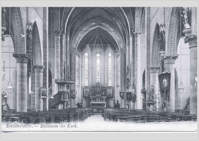 Kerk Knesselare binnenzicht