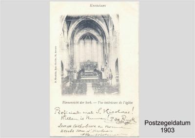 Kerk Knesselare binnenzicht