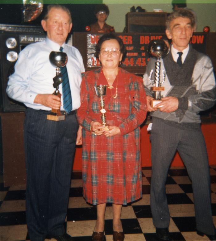 Huldiging krulbolders, Van Wassenhove Albert, De Ruyter Elza, Hermans Roger