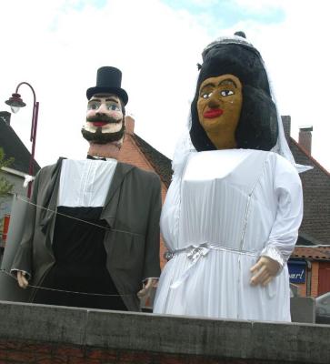 Reuzen te Aalter huwelijk Godelieve en Goliath