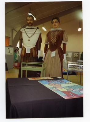 Reuzen op de tentoonstelling