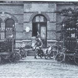Een slaapkamer van Villa Pinehurst in Eeklo, jaren 1920