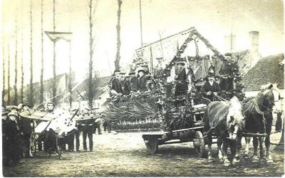Stoet in Bassevelde, 1914