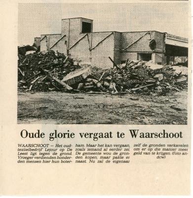 Oude glorie vergaat te Waarschoot