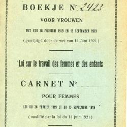 Boekje vrouwen- en kinderarbeidswet, Bertha De Mits