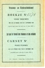 Boekje vrouwen- en kinderarbeidswet, Bertha De Mits