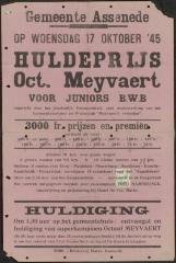 Huldeprijs Oct. Meyvaert Assenede
