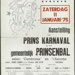 Aanstelling van prins karnaval op het gemeentelijk prinsenbal Assenede
