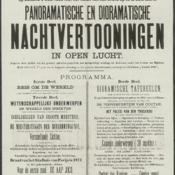 Panoramatische en dioramatische nachtvertooningen in open lucht

