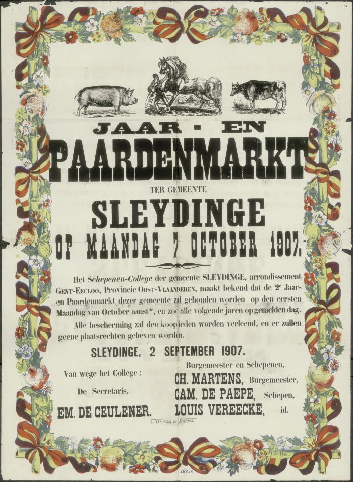 Jaar- en paardenmarkt Sleidinge

