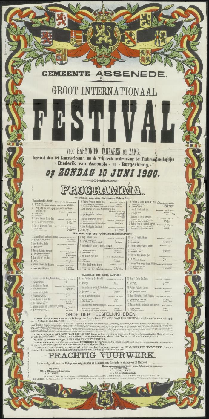 Groot internationaal festival voor harmonien, fanfaren en zang Assenede