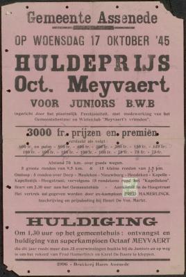Huldeprijs Oct. Meyvaert Assenede
