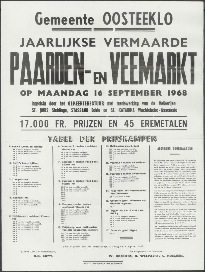 Paarden- &amp; veemarkt Oosteeklo

