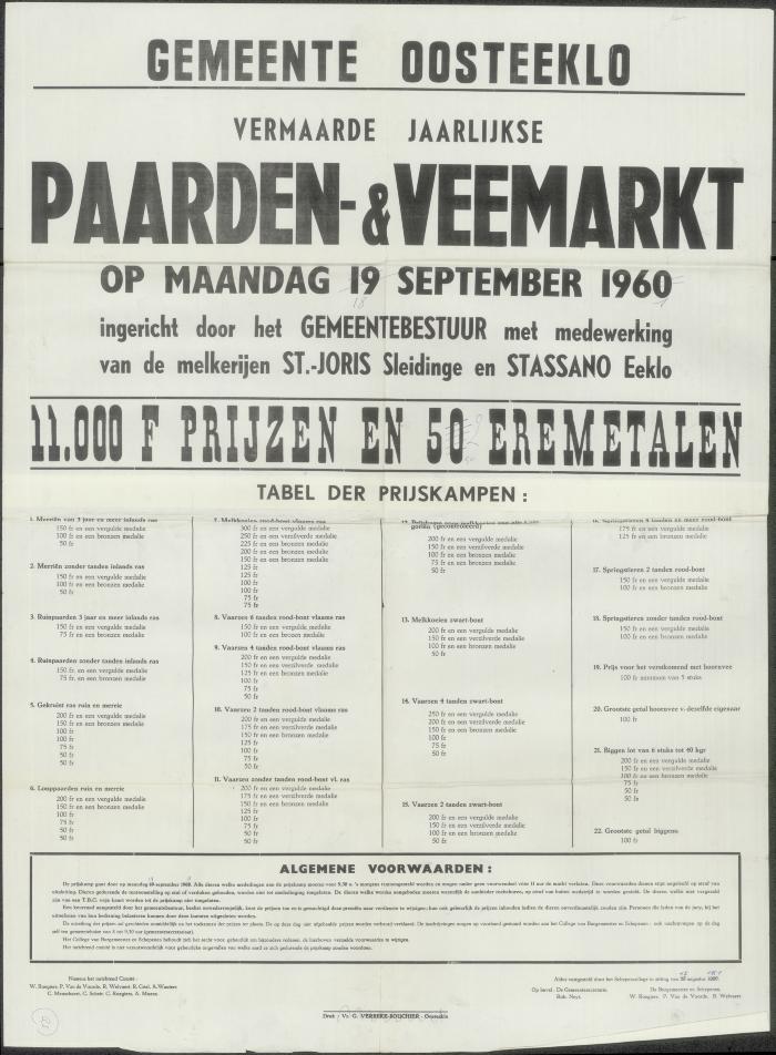 Paarden- &amp; veemarkt Oosteeklo

