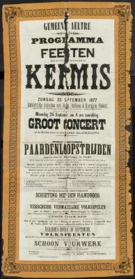 PROGRAMMA [..] r FEESTEN welke zullen plaa […] ter gelegenheid der KERMIS
