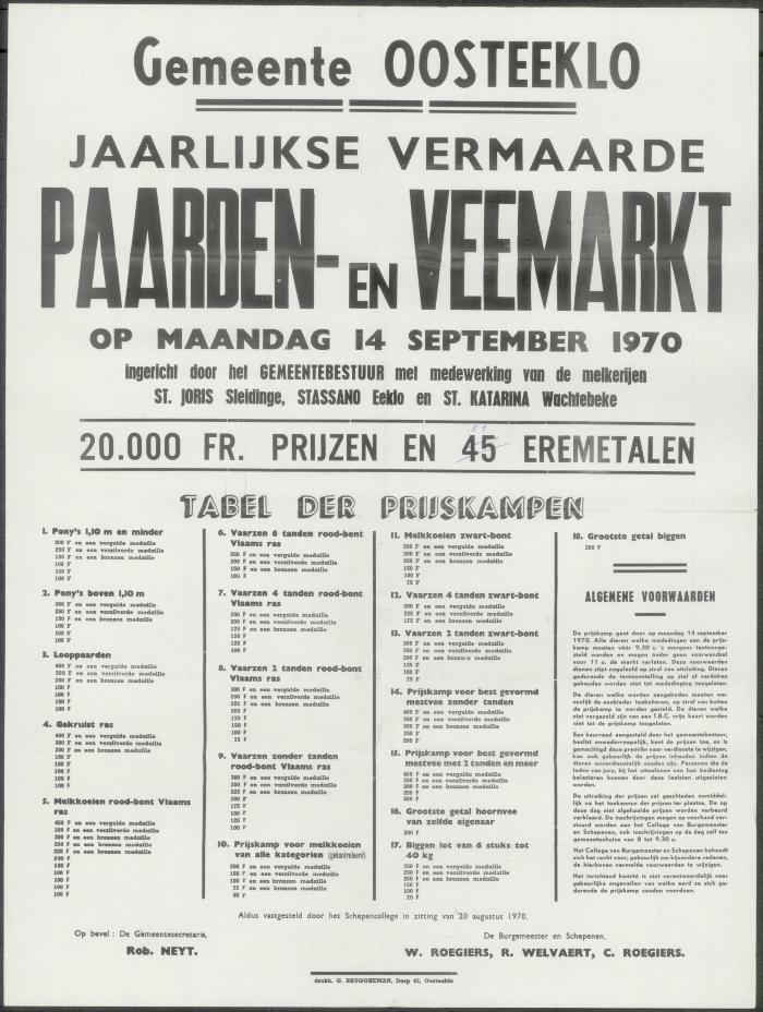 Paarden- &amp; veemarkt Oosteeklo
